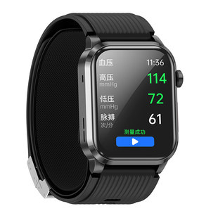 【气泵式】HBH 智能手表血糖尿酸血脂SOS蓝牙通话心电图风险气囊高精准血氧心率睡眠监测仪老人健康手环