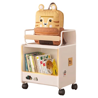 书包置物架可移动小推车桌下零食