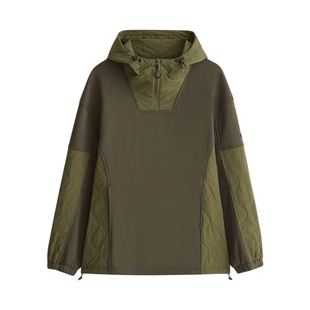 AMAKROM埃可龙美式城市户外拼接撞衫百搭宽松连帽休闲卫衣男女