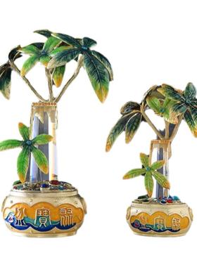 发财树罗比罗丹摆件珐琅彩聚宝盆
