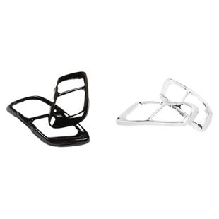 适用宝马19-25款X5尾喉装饰罩X6X7亮黑武士排气管改装四出尾喉框