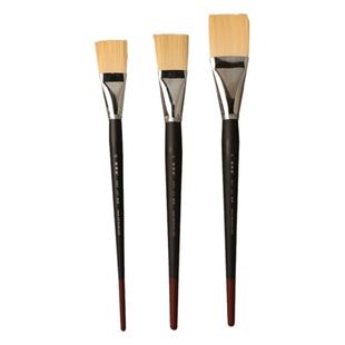 榭得堂水粉笔尼龙加大超大号101加宽水彩笔丙烯画笔20号26号40号排笔笔刷长杆平峰艺考联考平锋手绘美术学生