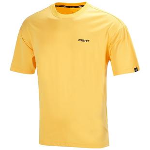 乔丹短袖T恤男夏季新款宽松百搭圆领休闲运动半袖青少年黄色体恤