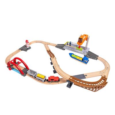 Hape火车轨道港口运输套3岁以上