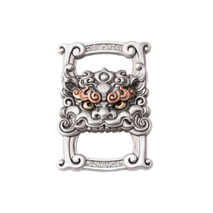 经书扣丨琢匠原创s925银饰品包挂件藏传支巴扎diy装饰扣文玩配饰