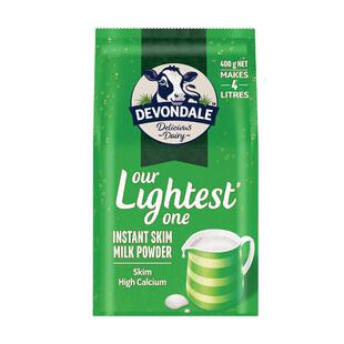 Devondale德运脱脂奶粉400g澳洲进口青少年中老年调制乳粉小包装