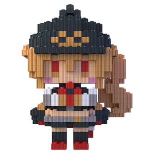 同人二创绝区零卡吕冬之子积木人仔系列高难度拼装小颗粒手办模型