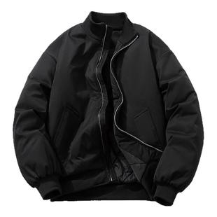 MYES牧野森美式复古飞行员夹克男立领加厚棉服宽松棒球服冬季外套