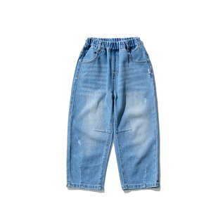 soyo舍予良仓童装儿童牛仔裤2026早春新款复古宽松男童女童休闲裤