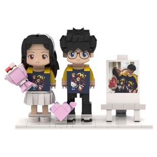 几偶礼品照片定制人像积木diy送闺蜜男女朋友生日礼物小人偶摆件