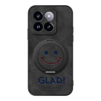 适用小米17promax手机壳小米15spro/13/12/11/10/mi14Ultra旋转支架civi5pro/4/3/2磁吸12x新款笑脸羊巴皮