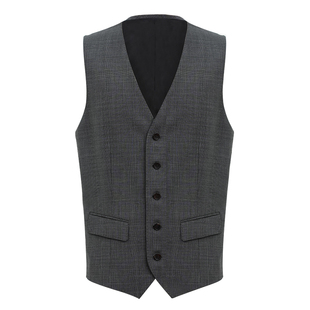 【半定制】AC意式100%澳洲羊毛亲王格西服马甲男v领商务休闲马夹