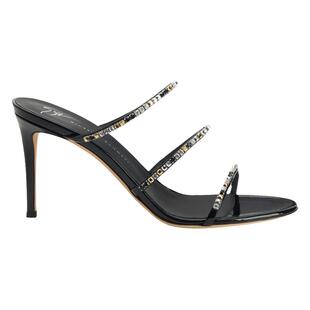 Giuseppe ZanottiGZ女士优雅细跟露趾彩钻高跟鞋