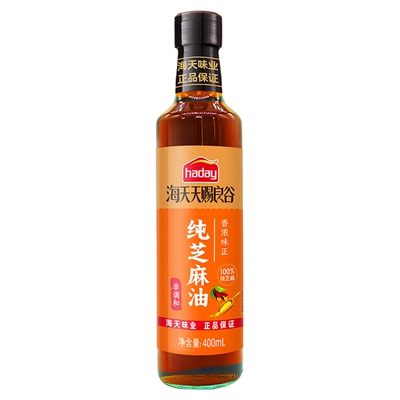 海天天赐良谷纯芝麻油400ml
