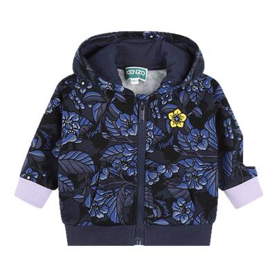 KENZO KIDS童装婴幼儿休闲拉链连帽印花外套K60466