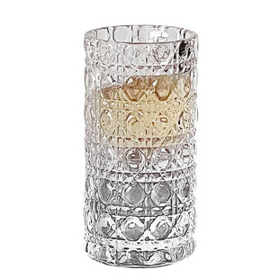 新款轻奢小酒杯浮雕加厚玻璃白酒杯酒盅小号家用一口杯烈酒宝石纹