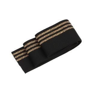 松紧带加厚高弹力橡皮筋辅料扁宽耐用金银色时尚条纹装饰服装裤腰