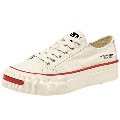 DCSHOES PIONEER 低帮开口笑厚底板鞋子男鞋情侣款水洗牛仔帆布鞋