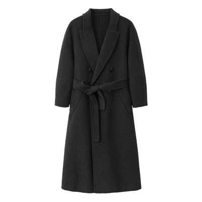 高端10羊绒收腰显瘦双面羊毛大衣