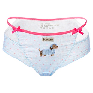 「LR」波点腊肠狗*甜欲少女高开叉内裤女2025新款镂空蕾丝三角裤