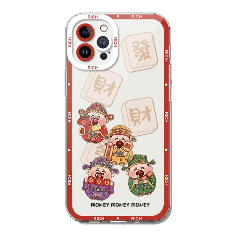 潮壳简财神手机壳适用vivoy100新年y200好运y77个性y78/y31/76/y300/y35/y7s/y55s/y93s/Z6/z3i/z1/z5x天使眼