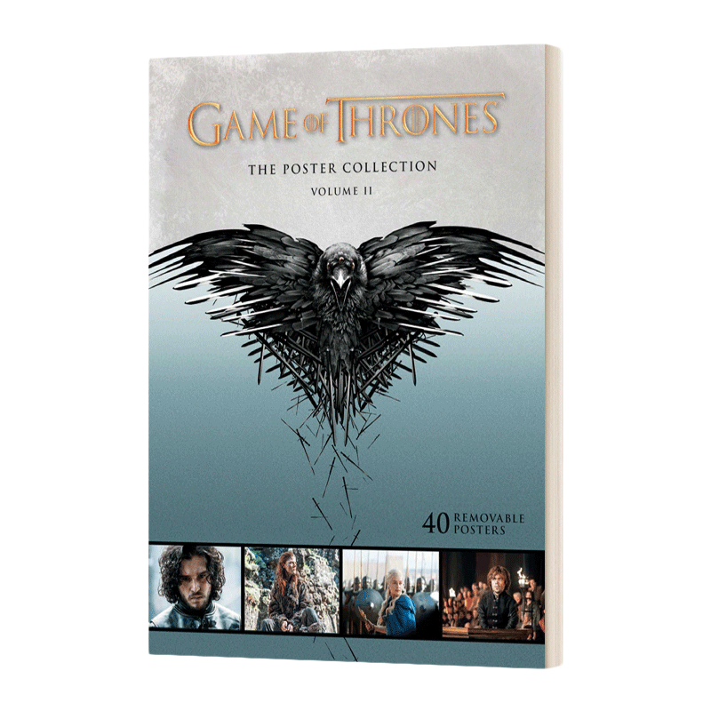 英文原版 Game Of Thrones The Poster Collection 权利的游戏 40张海报集 涵盖第3-4季 游戏角色剧照和宣传海报 进口英语书籍