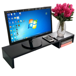 双屏大显示器电脑增高架液晶电视机垫抬高架加厚长桌面置物收纳架