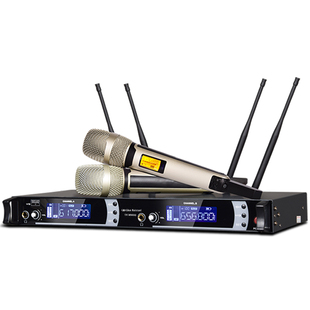 Glen ralston/格伦士顿专业无线话筒远程U段真分集一拖二电容防啸叫一拖四麦克风大合唱舞台户外专业家用唱歌