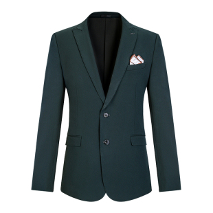 墨绿色男女长袖西服套装职业西裤马甲三件套银行邮政高档工作制服