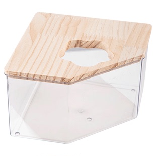 仓鼠浴室浴房厕所两用金丝熊洗澡房沐浴盆浴沙尿砂防飞溅造景用品