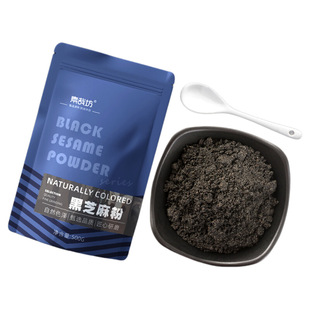 纯黑芝麻粉现磨无添加糖熟芝麻冲饮即食营养代餐粉做黑芝麻糊烘焙