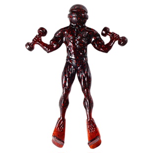 言饵鲈巡者人形饵猛男软饵鲈鱼鳜鱼野钓浮水虾软虫蛙人形软饵