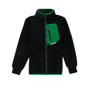 oddivski儿童抓绒衣摇粒绒内胆上衣滑雪服保暖层男童女童日常外套