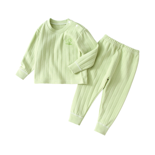 宝宝秋衣套装纯棉婴幼儿秋裤两件套男女儿童长袖睡衣家居服内衣7A
