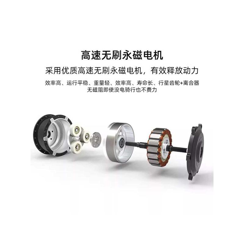 吕布云轮电机轮组250w350w优质高速无刷有齿永磁电机单车电动配件