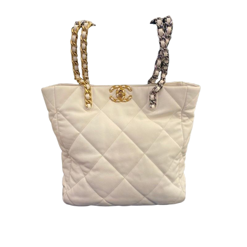 Chanel/香奈儿19bag托特包芯片款