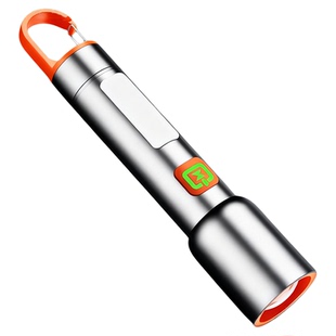 新款户外强光手电筒充电式超亮大容量便携超长续航防水耐用照明灯