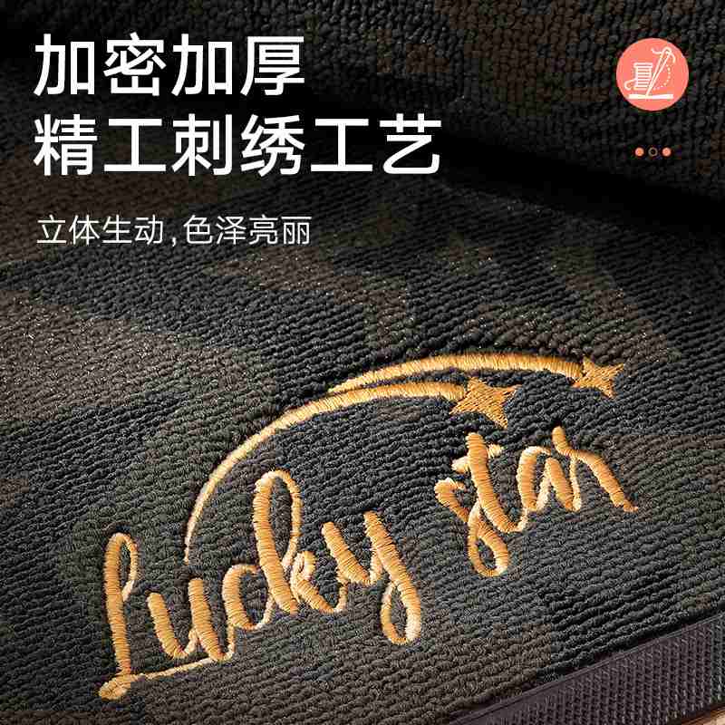 地垫入户门耐脏脚垫简约家居防滑地毯客厅激光刺绣橡胶垫耐磨防滑