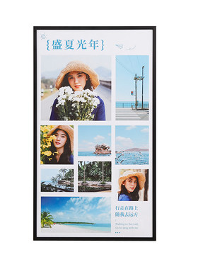 平面铝合金照片相框挂墙冲洗打印加带相册创意定制回忆diy海报架