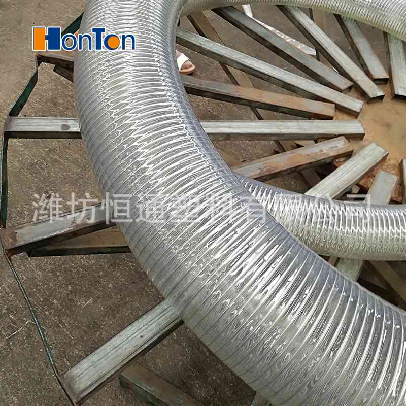 潍坊批发防冻耐油耐酸碱工业用大尺寸pvc排污抽排水钢丝软管