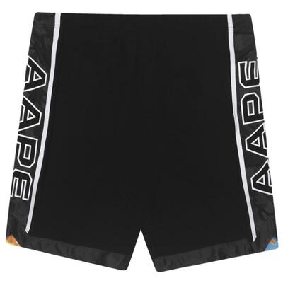 Aape字母拼接印花双面穿休闲短裤