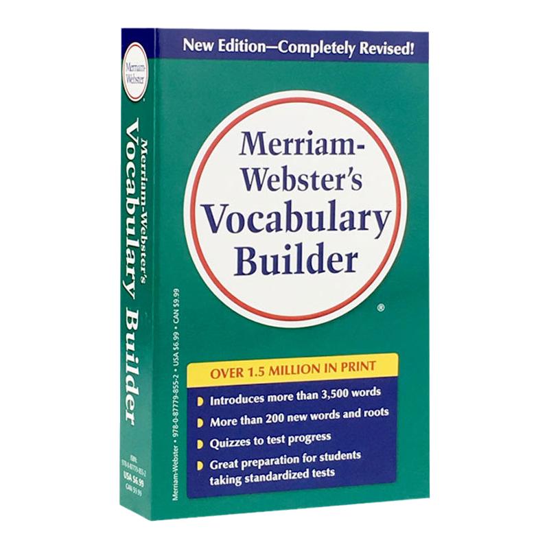 现货韦小绿韦氏字根词根词典英文原版Merriam Webster's Vocabulary Builder英英语词典韦氏小绿书可搭单词的力量word power