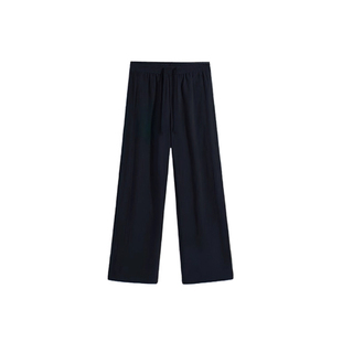 黑色阔腿弯刀裤女大码运动加绒裤子女2026新款春今年流行梧桐裤