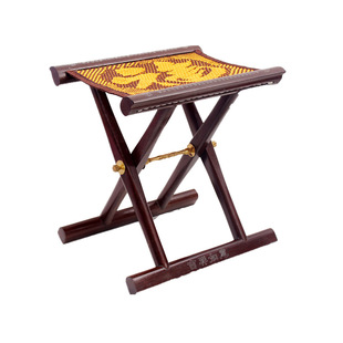 马扎实木折叠便携式小板凳子山东红木椅老人家用钓鱼靠背马札包邮