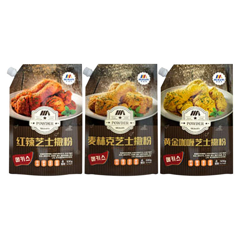 麦基斯红辣芝士风味撒粉麦林克撒料奶酪洋葱韩式炸鸡黄金咖喱薯条