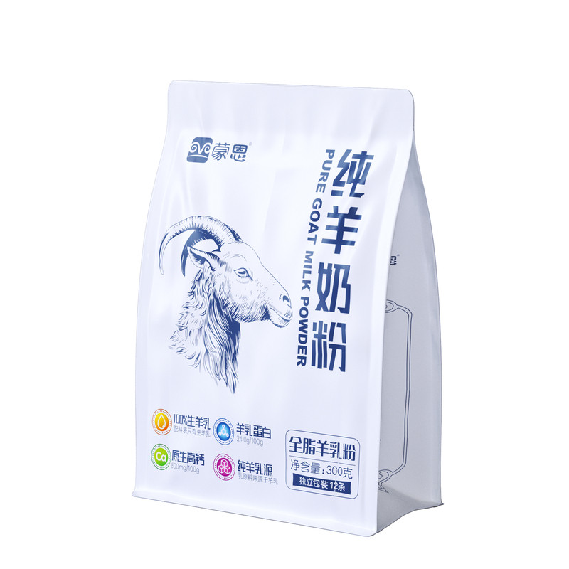 蒙恩纯羊奶粉全脂袋装300g特产内蒙风味奶粉厂家旗舰店速溶冲饮