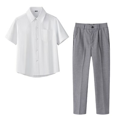 六一儿童演出服夏短袖泰式校服班服男女童毕业照大合唱朗诵团体服