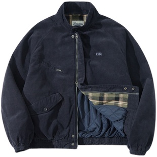 NOTHOMME 户外潮牌秋冬酵洗灯芯绒复古棉衣保暖哈灵顿夹克棉服男