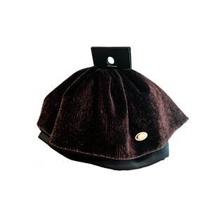 法式高级感轻奢丝绒裙摆抓夹气质百搭盘发夹优雅轻熟风鲨鱼夹头饰