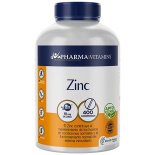 西班牙PV进口柠檬酸锌片400粒 锌补充剂成人备孕男中老年保健营养